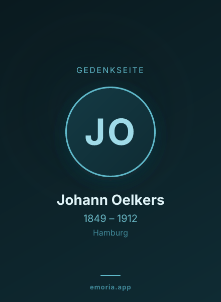 Gedenkportrait von Johann Oelkers