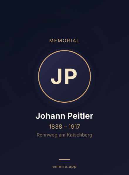 Memorial portrait of Johann Peitler