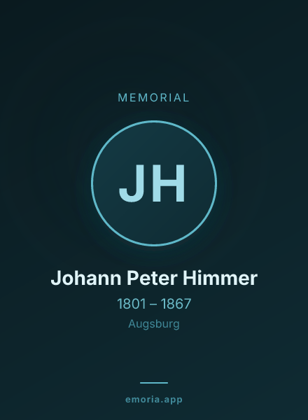 Memorial portrait of Johann Peter Himmer