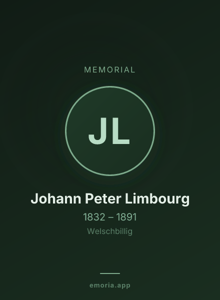 Memorial portrait of Johann Peter Limbourg