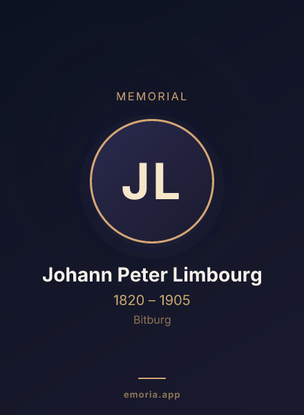 Memorial portrait of Johann Peter Limbourg