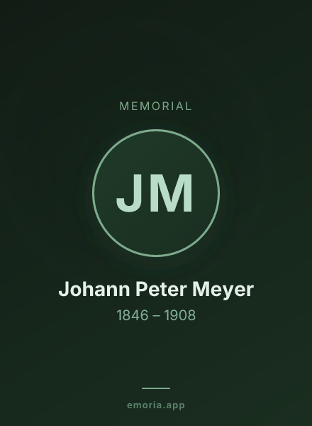Memorial portrait of Johann Peter Meyer