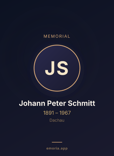 Memorial portrait of Johann Peter Schmitt