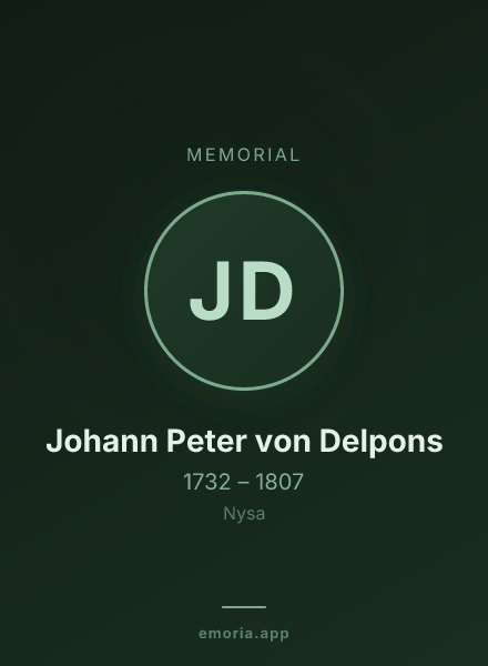 Memorial portrait of Johann Peter von Delpons