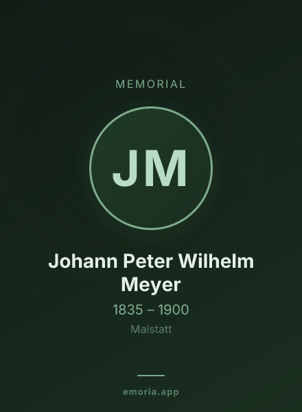 Memorial portrait of Johann Peter Wilhelm Meyer