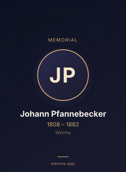 Memorial portrait of Johann Pfannebecker