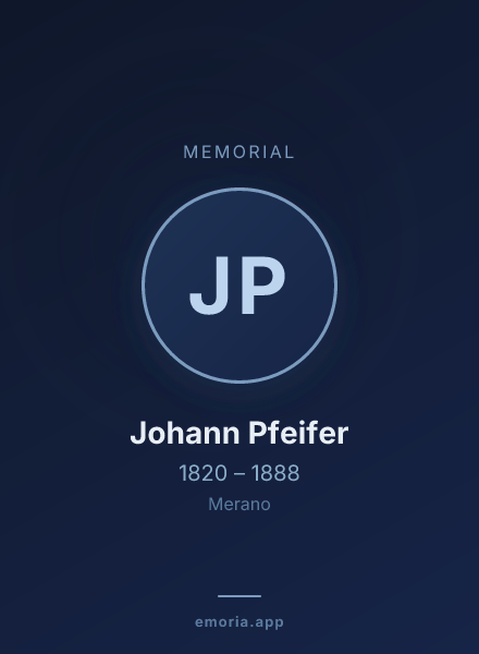 Memorial portrait of Johann Pfeifer
