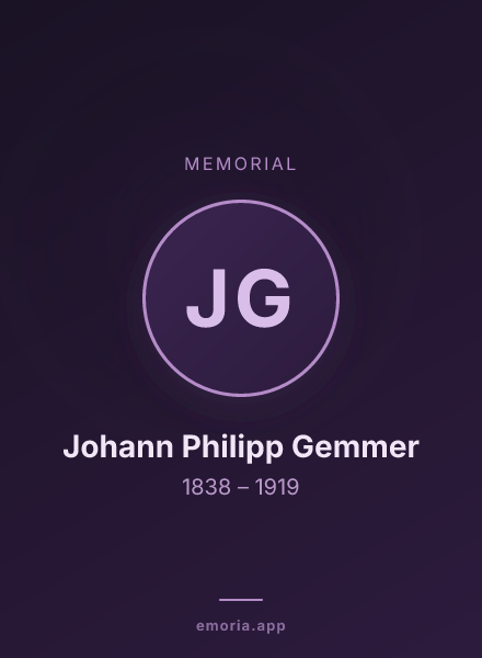 Memorial portrait of Johann Philipp Gemmer