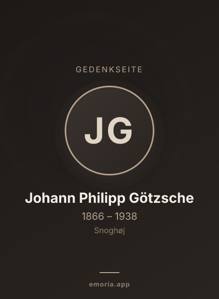Gedenkportrait von Johann Philipp Götzsche