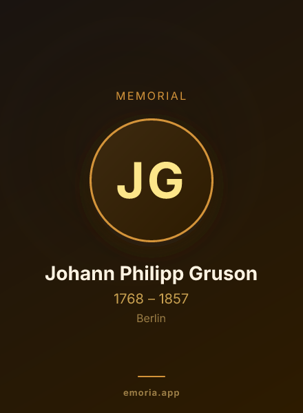 Memorial portrait of Johann Philipp Gruson