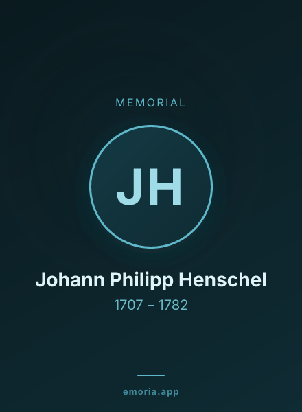 Memorial portrait of Johann Philipp Henschel