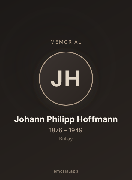 Memorial portrait of Johann Philipp Hoffmann
