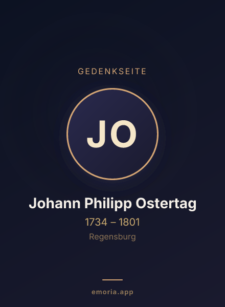 Gedenkportrait von Johann Philipp Ostertag