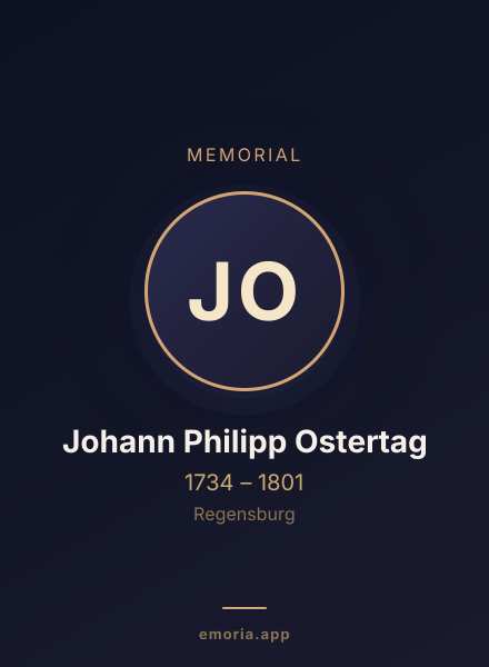 Memorial portrait of Johann Philipp Ostertag