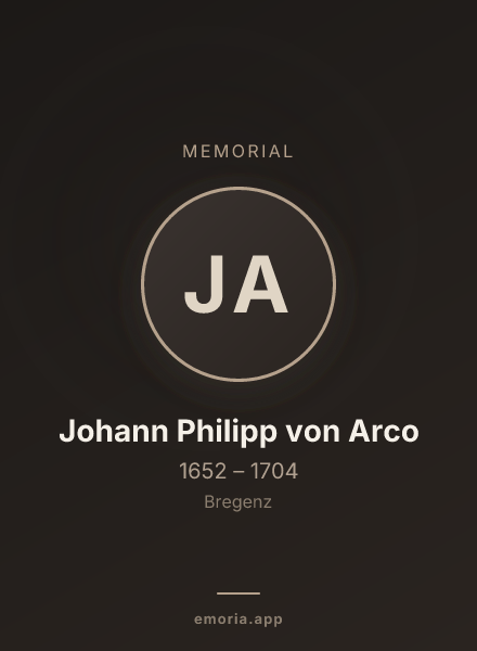 Memorial portrait of Johann Philipp von Arco