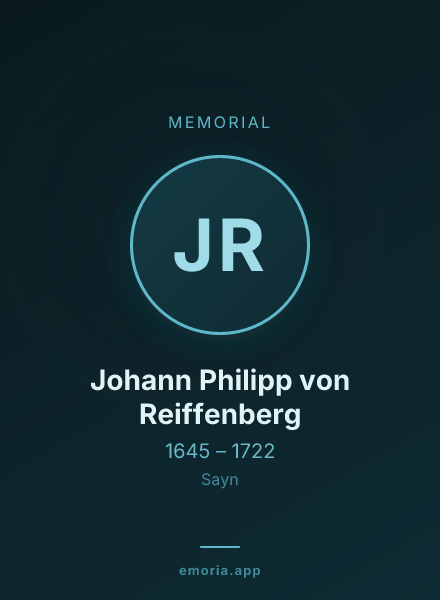 Memorial portrait of Johann Philipp von Reiffenberg