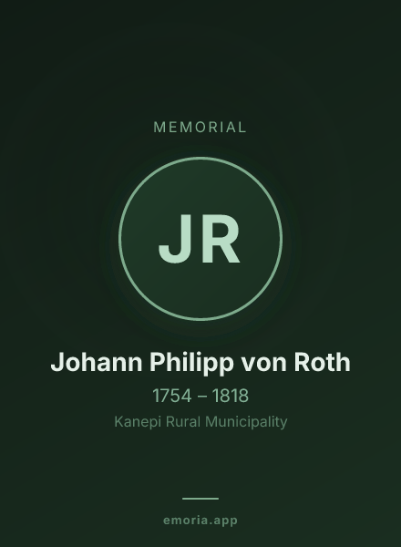 Memorial portrait of Johann Philipp von Roth