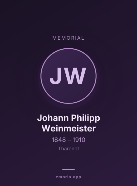 Memorial portrait of Johann Philipp Weinmeister