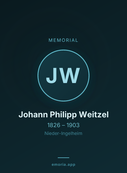 Memorial portrait of Johann Philipp Weitzel