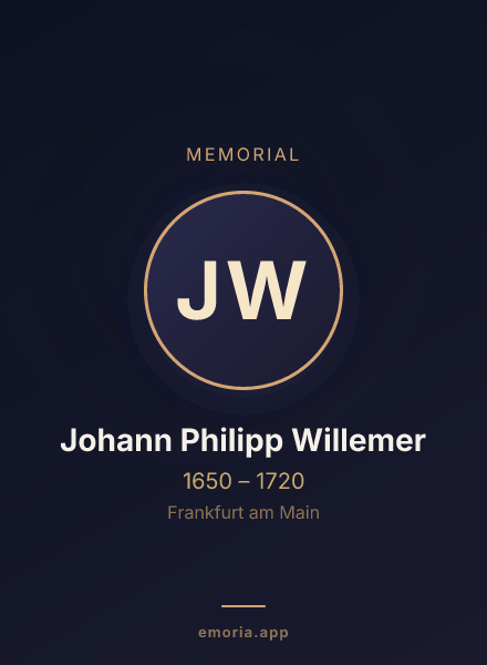 Memorial portrait of Johann Philipp Willemer