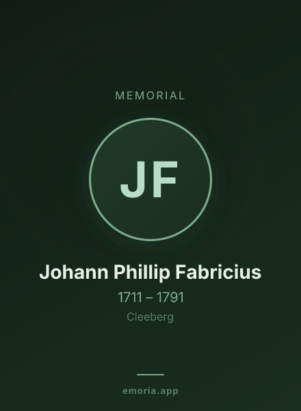Memorial portrait of Johann Phillip Fabricius