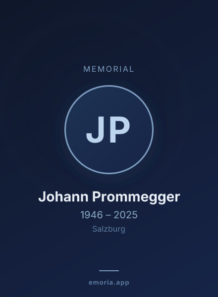 Memorial portrait of Johann Prommegger