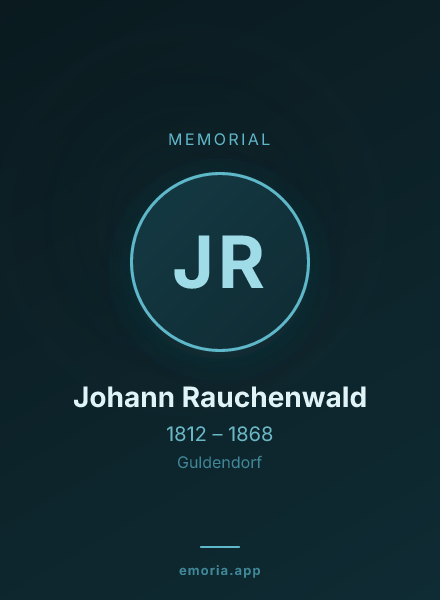 Memorial portrait of Johann Rauchenwald