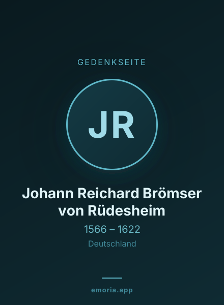 Gedenkportrait von Johann Reichard Brömser von Rüdesheim
