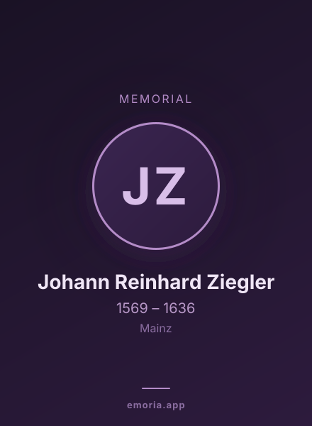 Memorial portrait of Johann Reinhard Ziegler
