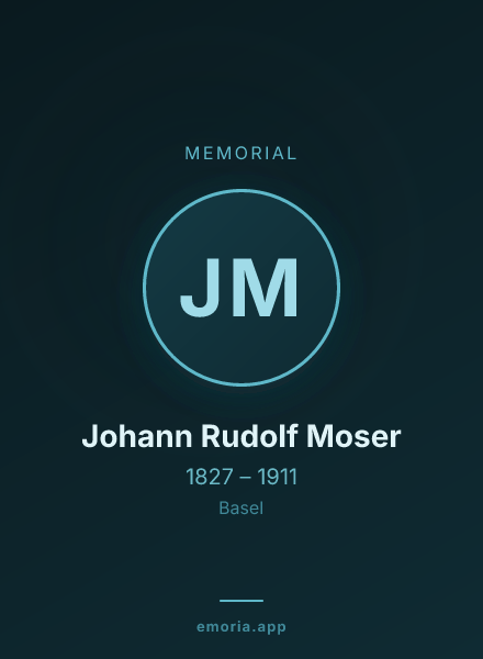 Memorial portrait of Johann Rudolf Moser