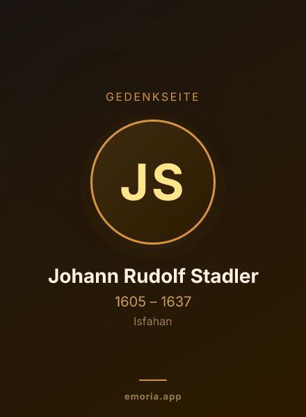 Gedenkportrait von Johann Rudolf Stadler