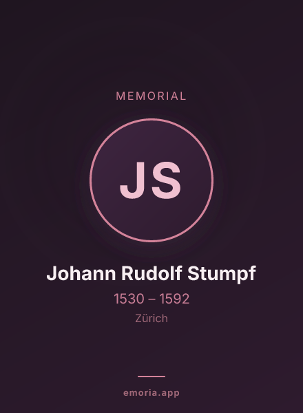 Memorial portrait of Johann Rudolf Stumpf