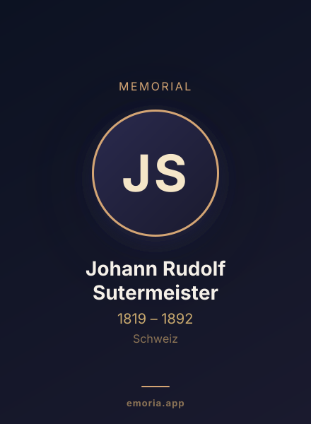 Memorial portrait of Johann Rudolf Sutermeister