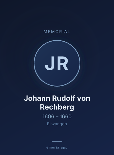 Memorial portrait of Johann Rudolf von Rechberg