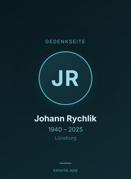 Gedenkportrait von Johann Rychlik