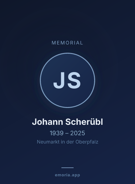 Memorial portrait of Johann Scherübl