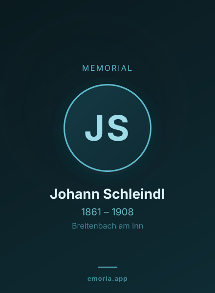 Memorial portrait of Johann Schleindl