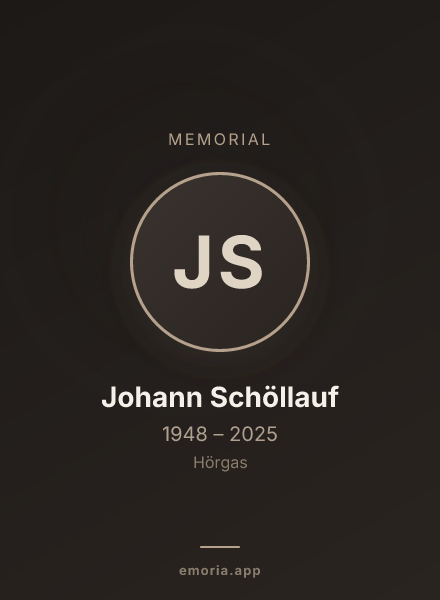 Memorial portrait of Johann Schöllauf