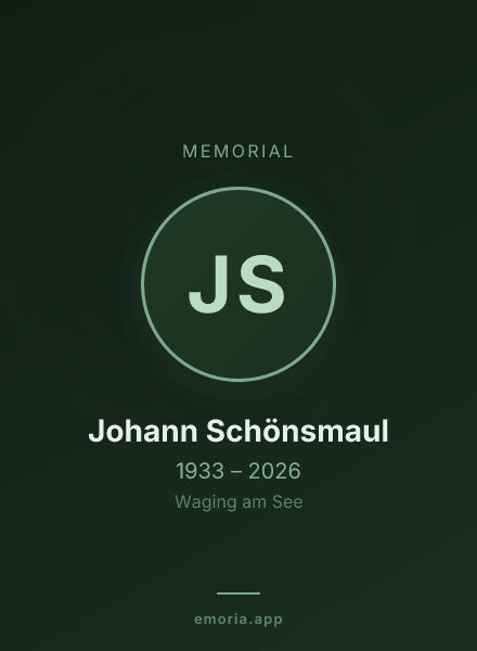 Memorial portrait of Johann Schönsmaul