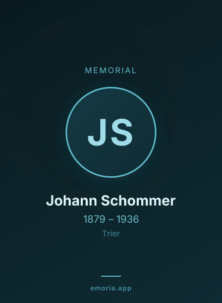 Memorial portrait of Johann Schommer