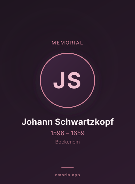 Memorial portrait of Johann Schwartzkopf