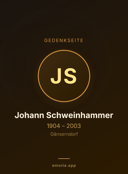 Gedenkportrait von Johann Schweinhammer