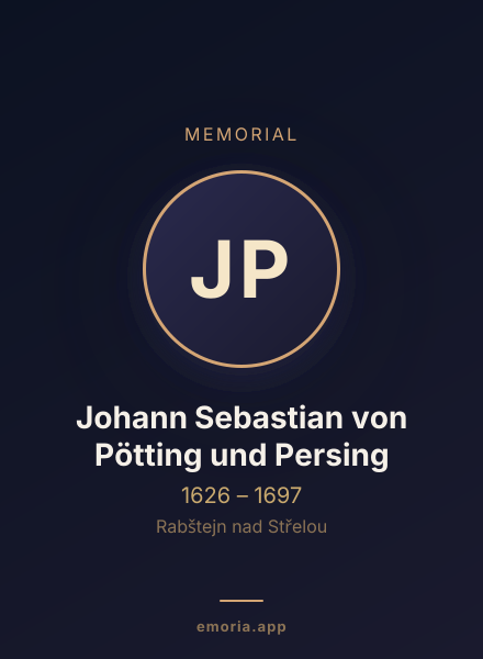 Memorial portrait of Johann Sebastian von Pötting und Persing