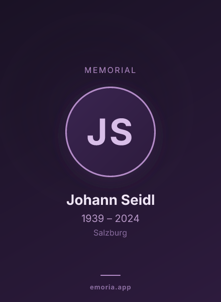 Memorial portrait of Johann Seidl