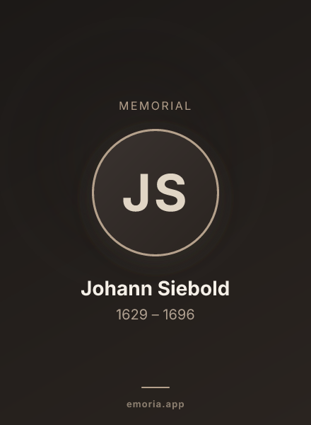 Memorial portrait of Johann Siebold