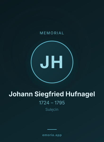 Memorial portrait of Johann Siegfried Hufnagel