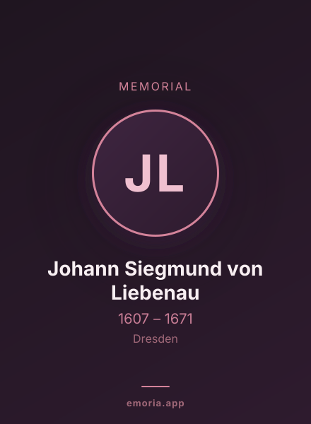 Memorial portrait of Johann Siegmund von Liebenau