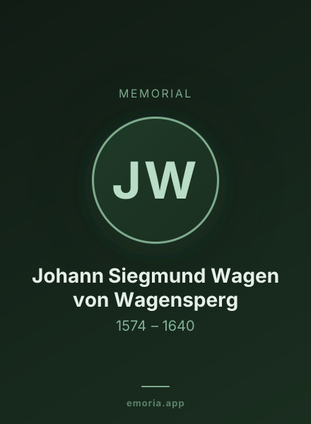 Memorial portrait of Johann Siegmund Wagen von Wagensperg