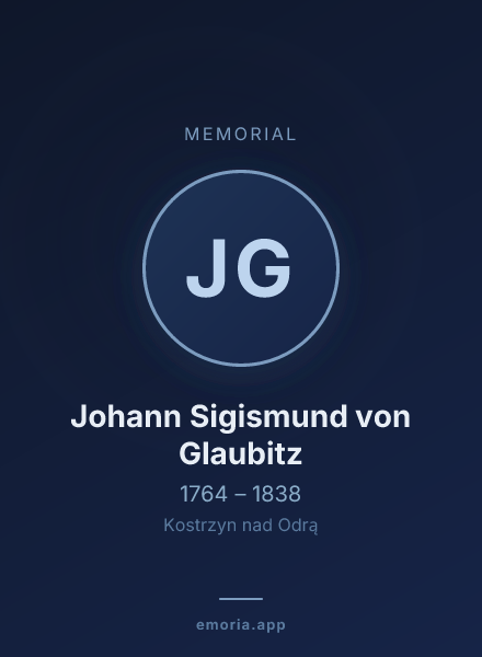 Memorial portrait of Johann Sigismund von Glaubitz