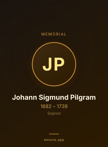 Memorial portrait of Johann Sigmund Pilgram